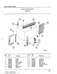 Room Air Conditioner Page 6 parts for Frigidaire Air Conditioner 5179A from AppliancePartsPros.com