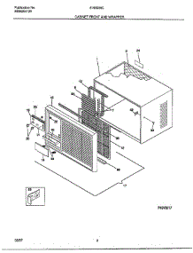 Cabinet Front / Wrapper parts for Frigidaire Air Conditioner 5195006 from AppliancePartsPros.com