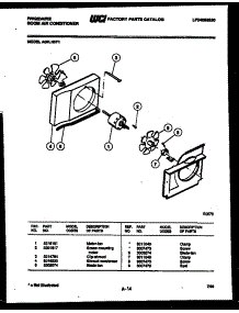05 - Air Handling Parts parts for Frigidaire Air Conditioner A06LH5F1 from AppliancePartsPros.com