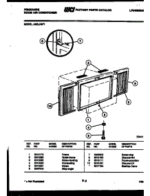 07 - Window Mounting Parts parts for Frigidaire Air Conditioner A06LH5F1 from AppliancePartsPros.com