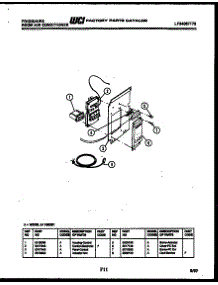 03 - Control Panel parts for Frigidaire Air Conditioner A11ME5E1 from AppliancePartsPros.com