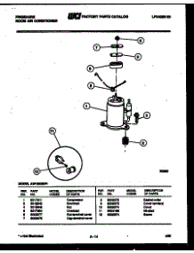 05 - Compressor Parts parts for Frigidaire Air Conditioner AW12NE5F1 from AppliancePartsPros.com