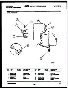 05 - Compressor Parts parts for Frigidaire Air Conditioner AW11MT5N1 from AppliancePartsPros.com