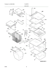 09 - Shelves parts for Frigidaire Refrigerator PLHS37EESB5 from AppliancePartsPros.com