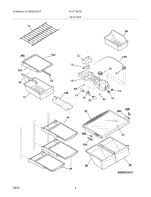07 - Shelves parts for Frigidaire Refrigerator PLHT189CSBA from AppliancePartsPros.com