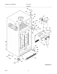 05 - Cabinet parts for Frigidaire Refrigerator PLHT219SCKA from AppliancePartsPros.com