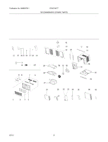 03 - Recommended Spare Parts parts for Frigidaire Air Conditioner CRA074AT718 from AppliancePartsPros.com