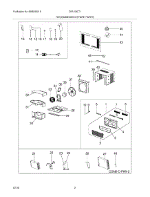 03 - Recommended Spare Parts parts for Frigidaire Air Conditioner CRA106CT14 from AppliancePartsPros.com