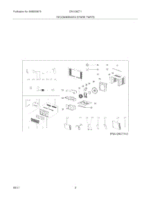 03 - Recommended Spare Parts parts for Frigidaire Air Conditioner CRA126CT112 from AppliancePartsPros.com