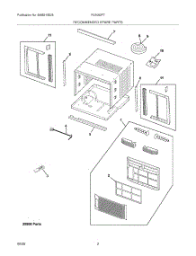 03 - Recommended Spare Parts parts for Frigidaire Air Conditioner FAA063P7A14 from AppliancePartsPros.com