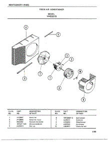 Room Air Conditioner Page 5 parts for Frigidaire Air Conditioner 5337B from AppliancePartsPros.com