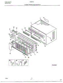Cabinet Front And Wrapper parts for Frigidaire Air Conditioner 5328002B from AppliancePartsPros.com