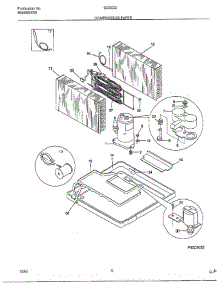 Compressor parts for Frigidaire Air Conditioner 5328002B from AppliancePartsPros.com