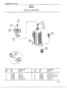 Room Air Conditioner Page 6 parts for Frigidaire Air Conditioner 5337B from AppliancePartsPros.com