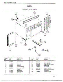 Room Air Conditioner Page 7 parts for Frigidaire Air Conditioner 5337B from AppliancePartsPros.com