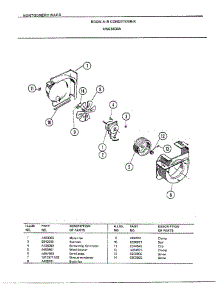 Room Air Conditioner Page 3 parts for Frigidaire Air Conditioner 5609A from AppliancePartsPros.com