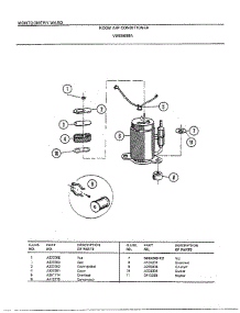 Room Air Conditioner Page 4 parts for Frigidaire Air Conditioner 5609A from AppliancePartsPros.com