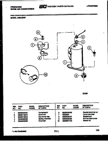 05 - Compressor Parts parts for Frigidaire Air Conditioner A05LE2E7 from AppliancePartsPros.com