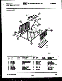 06 - Unit Parts parts for Frigidaire Air Conditioner A05LE2E7 from AppliancePartsPros.com