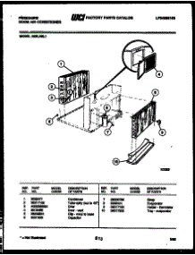 03 - Unit Parts parts for Frigidaire Air Conditioner A05LH8L1 from AppliancePartsPros.com