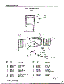 Room Air Conditioner Page 8 parts for Frigidaire Air Conditioner 5367C from AppliancePartsPros.com