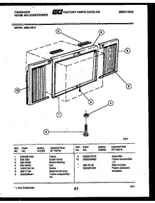06 - Window Mounting Parts parts for Frigidaire Air Conditioner A08LH5L3 from AppliancePartsPros.com