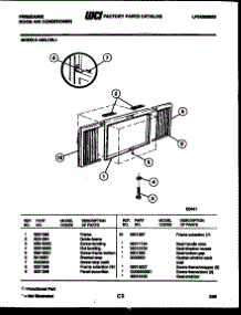 06 - Window Mounting Parts parts for Frigidaire Air Conditioner A08LH5L1 from AppliancePartsPros.com