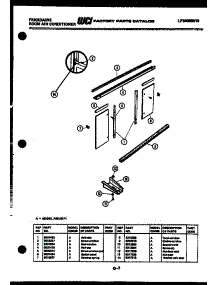 06 - Window Mounting Parts parts for Frigidaire Air Conditioner A11ME5F1 from AppliancePartsPros.com