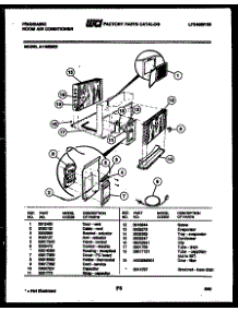 03 - Unit Parts parts for Frigidaire Air Conditioner A11ME8E3 from AppliancePartsPros.com