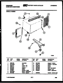 06 - Window Mounting Parts parts for Frigidaire Air Conditioner A11ME8E3 from AppliancePartsPros.com