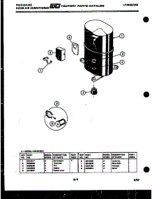 05 - Compressor Parts parts for Frigidaire Air Conditioner AW15NE5E1 from AppliancePartsPros.com