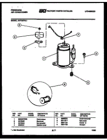 03 - Compressor Parts parts for Frigidaire Air Conditioner AW10MT5L1 from AppliancePartsPros.com