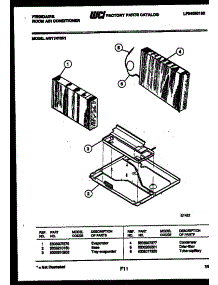 06 - Unit Parts parts for Frigidaire Air Conditioner AW11NT6N1 from AppliancePartsPros.com