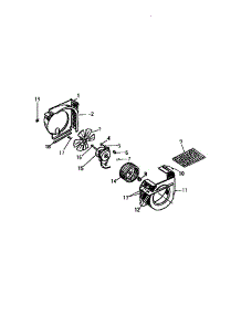 18 - Shroud, Scroll, Blower Motor (`B` C parts for Frigidaire Air Conditioner AW938UC2 from AppliancePartsPros.com