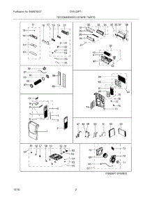 03 - Recommended Spare Parts parts for Frigidaire Air Conditioner CRA123PT10 from AppliancePartsPros.com