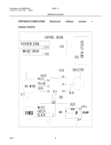 04 - Wiring Diagram parts for Frigidaire Air Conditioner CRA103BT111 from AppliancePartsPros.com