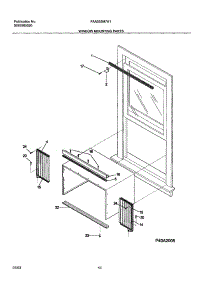11 - Window Mounting Parts parts for Frigidaire Air Conditioner FAA055M7A1 from AppliancePartsPros.com