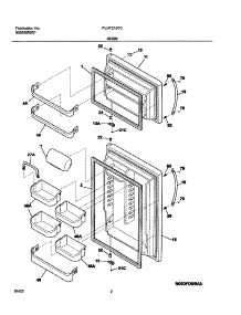 03 - Door parts for Frigidaire Refrigerator PLHT219TCB1 from AppliancePartsPros.com
