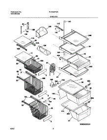 09 - Shelves parts for Frigidaire Refrigerator PLRS267ZAB3 from AppliancePartsPros.com