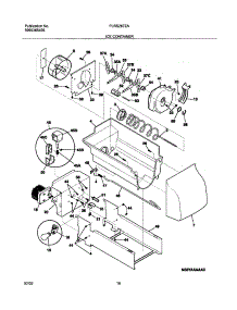 17 - Ice Container parts for Frigidaire Refrigerator PLRS267ZAB3 from AppliancePartsPros.com