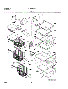 09 - Shelves parts for Frigidaire Refrigerator PLRS267ZAB8 from AppliancePartsPros.com
