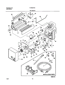 19 - Ice Maker parts for Frigidaire Refrigerator PLRS237ZAB1 from AppliancePartsPros.com