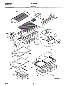 04 - Shelves parts for Frigidaire Refrigerator WRT18NRHW0 from AppliancePartsPros.com