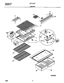 04 - Shelves parts for Frigidaire Refrigerator WRT15CSHW0 from AppliancePartsPros.com
