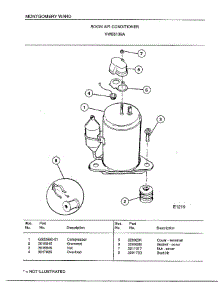 Room Air Conditioner Page 6 parts for Frigidaire Air Conditioner 5139A from AppliancePartsPros.com