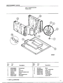 Air Conditioner parts for Frigidaire Air Conditioner 5198C from AppliancePartsPros.com