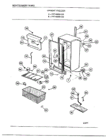 Upright Freezeer parts for Frigidaire Air Conditioner 5139A from AppliancePartsPros.com