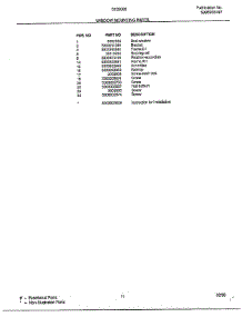 Window Mounting parts for Frigidaire Air Conditioner 5139008 from AppliancePartsPros.com