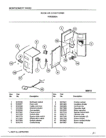 Room Air Conditioner Page 2 parts for Frigidaire Air Conditioner 5289A from AppliancePartsPros.com