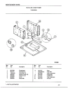 Room Air Conditioner Page 3 parts for Frigidaire Air Conditioner 5289A from AppliancePartsPros.com
